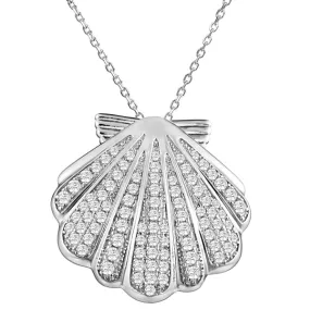 Pavé Sunrise Shell Pendant