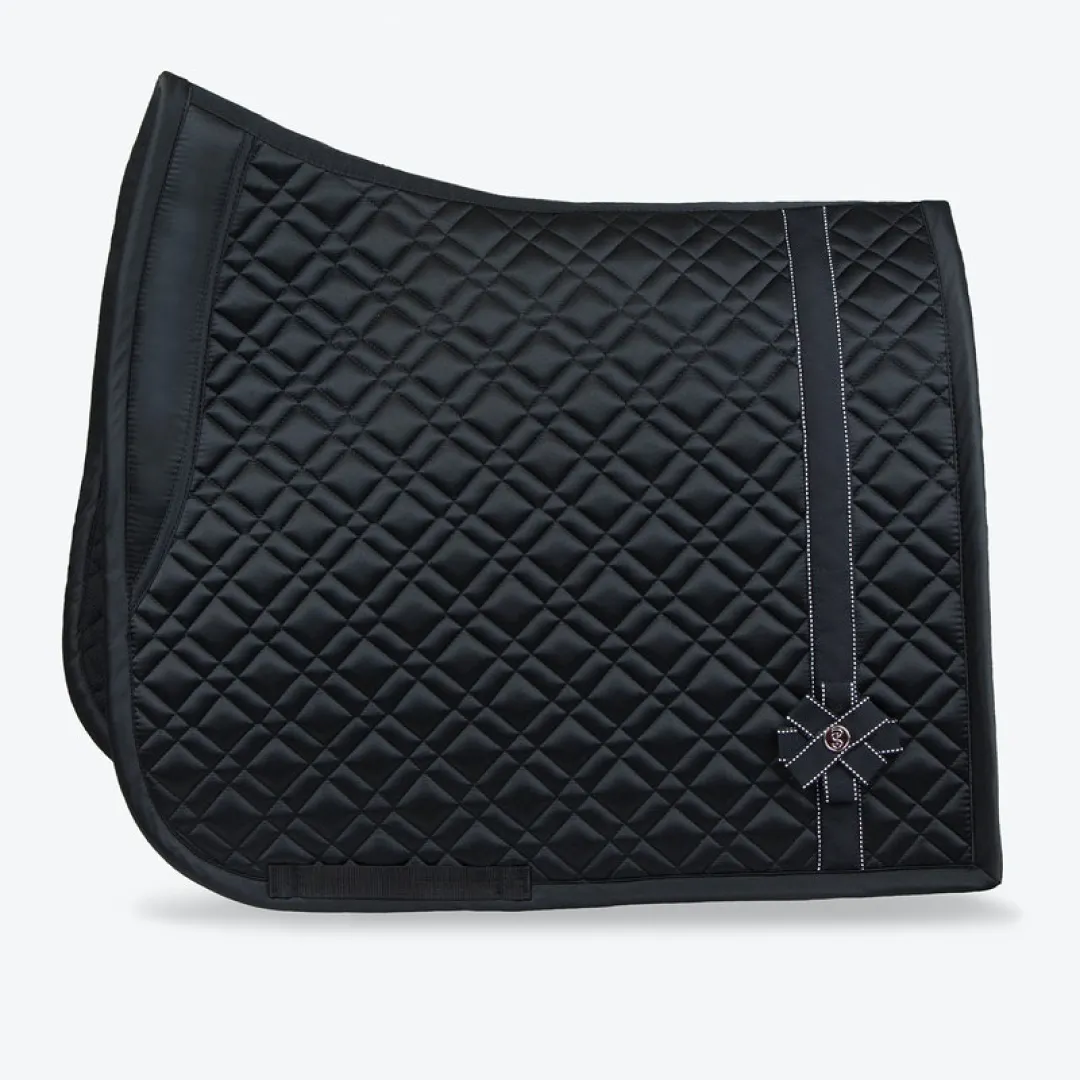 PS of Sweden Black Boutique Bow Dressage Saddle Pad