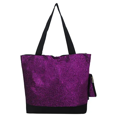 Purple Glitter NGIL Canvas Tote Bag