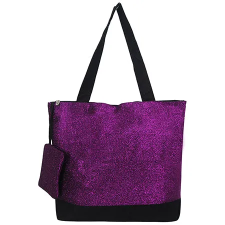 Purple Glitter NGIL Canvas Tote Bag