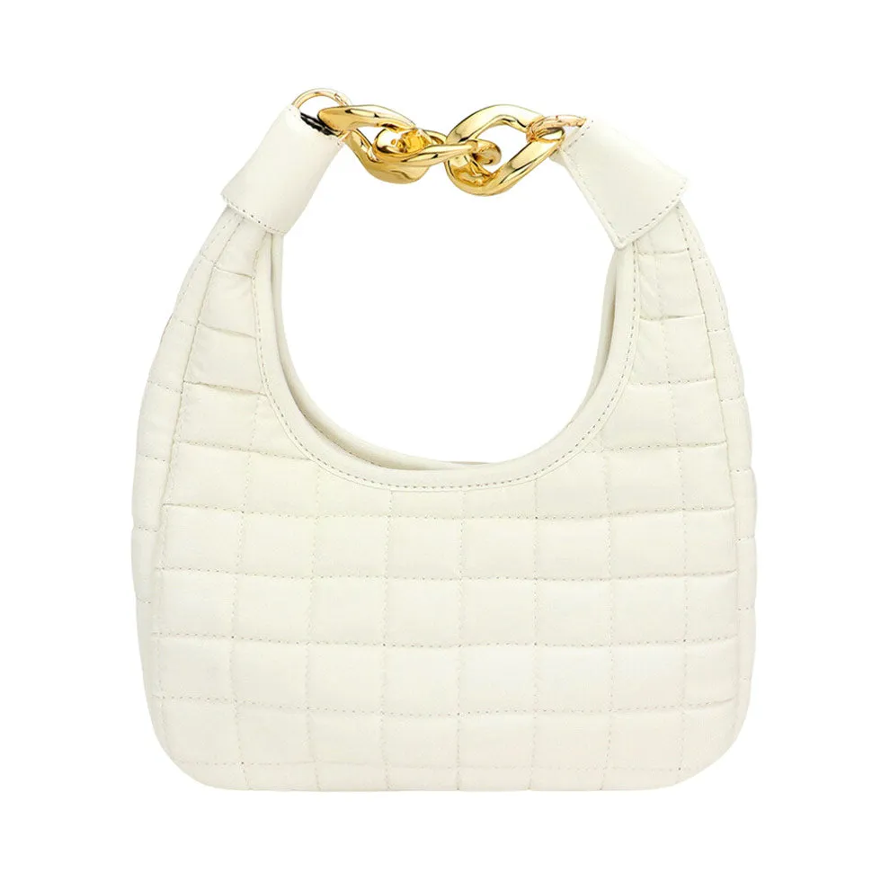 Quilted Soft Tote Crossbody Bag