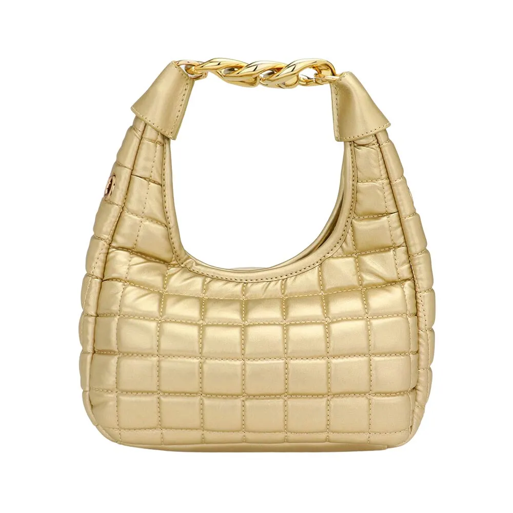 Quilted Soft Tote Crossbody Bag