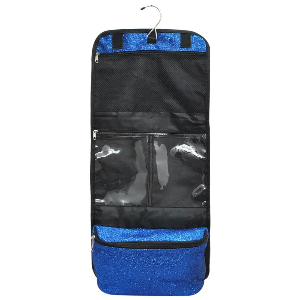 Royal Blue Glitter NGIL Traveling Toiletry Bag