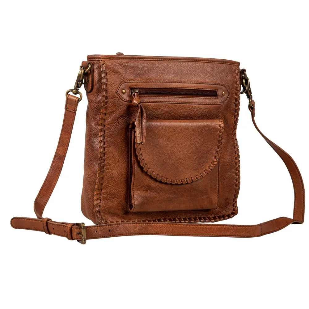 Santa Clara Canyon Stitched Leather Bag