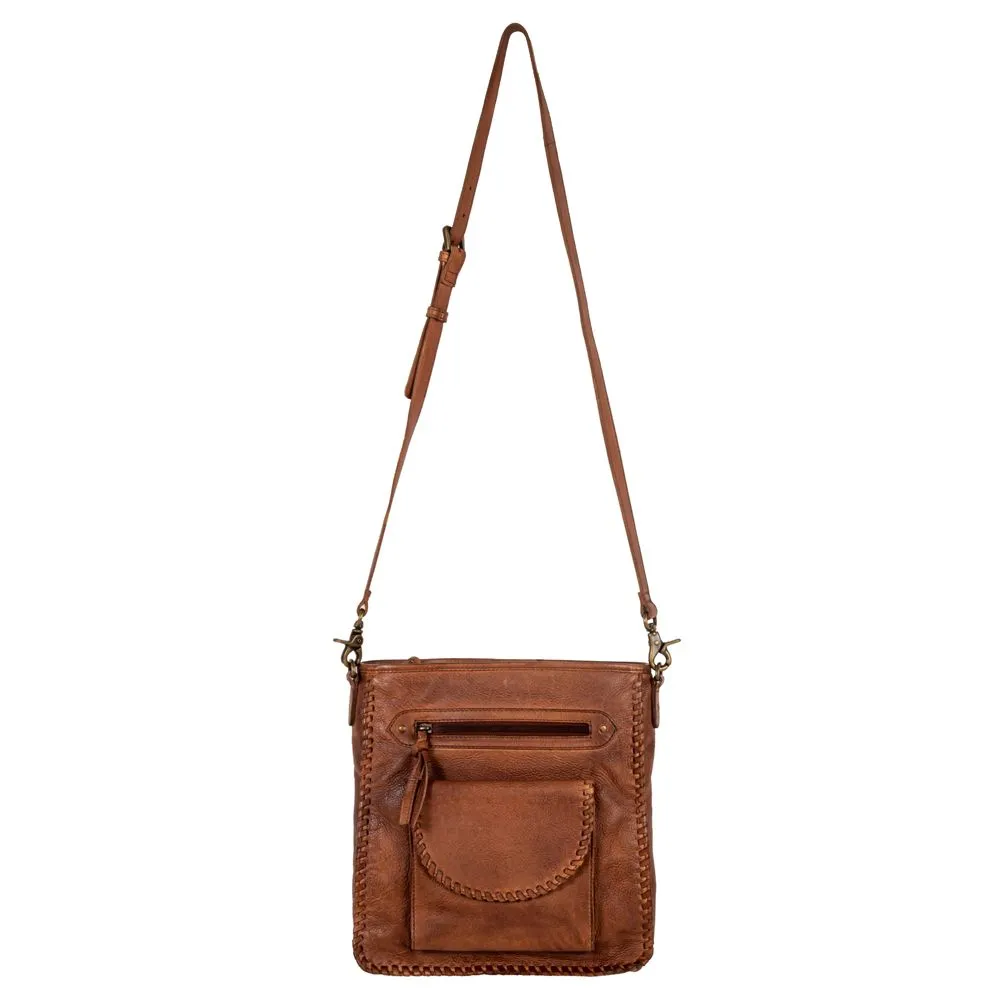 Santa Clara Canyon Stitched Leather Bag