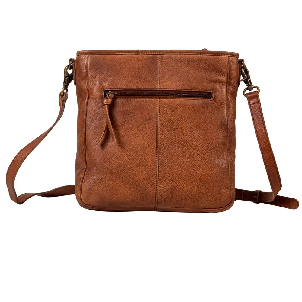 Santa Clara Canyon Stitched Leather Bag