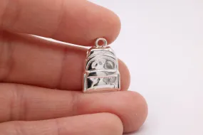 School Backpack Charm, 925 Sterling Silver, 626