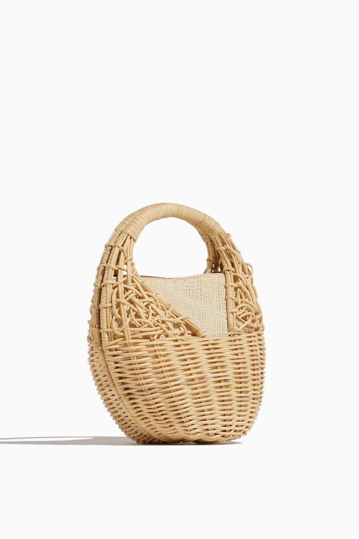 Sea Shell Wicker Bag in Natural