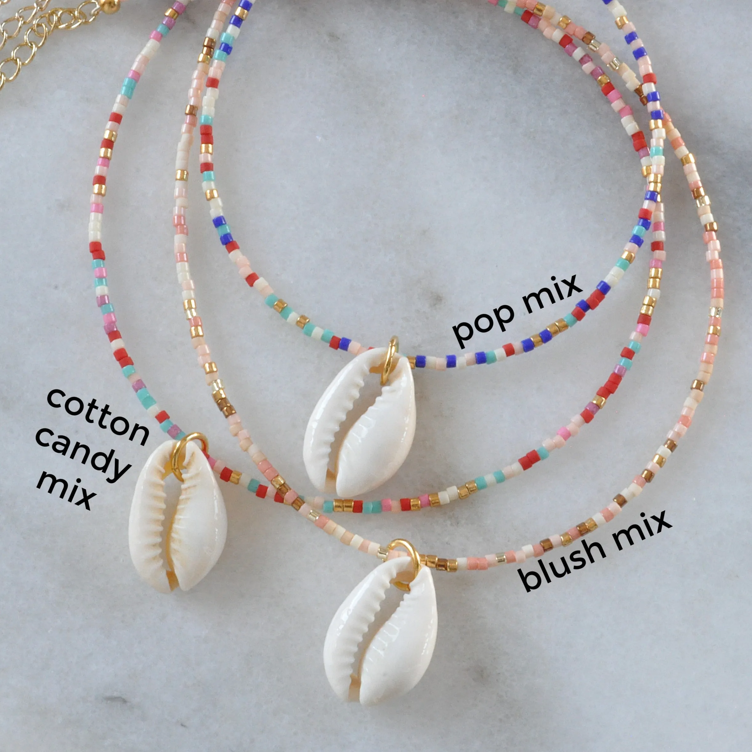 Seashell Beaded Necklace