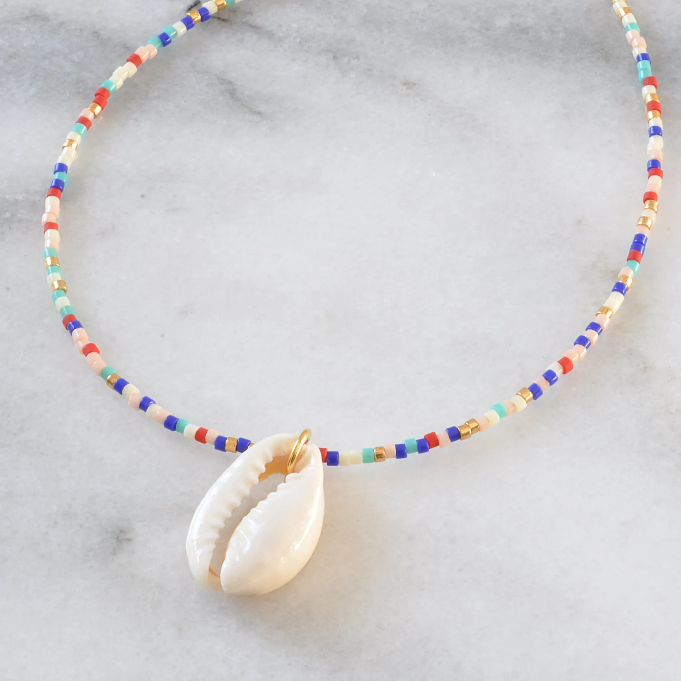 Seashell Beaded Necklace