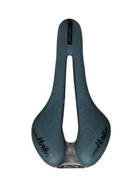 Selle Italia Flite Boost Gravel Ti 316 Superflow L Saddle 250 x 145mm Black/Grey