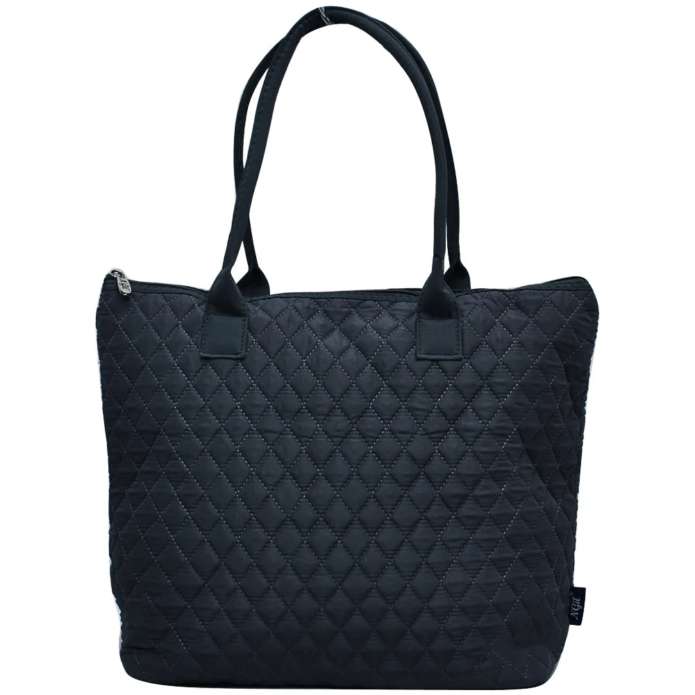 Solid Navy NGIL Quilted Tote Bag