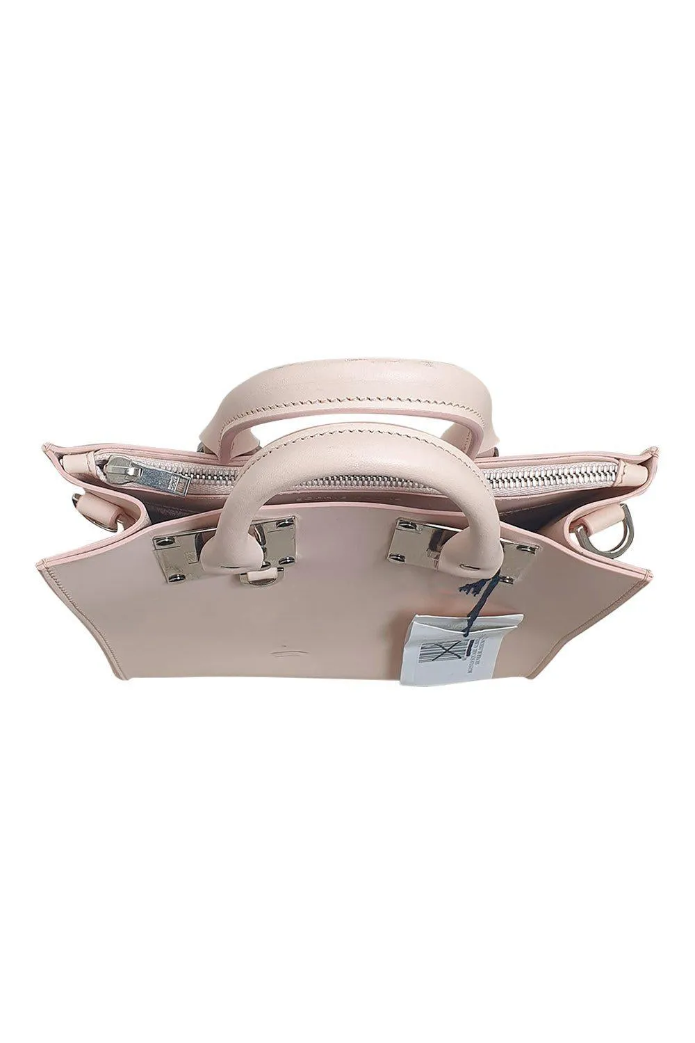 SOPHIA HULME Albion Pink Leather Top Handle Box Bag (M)