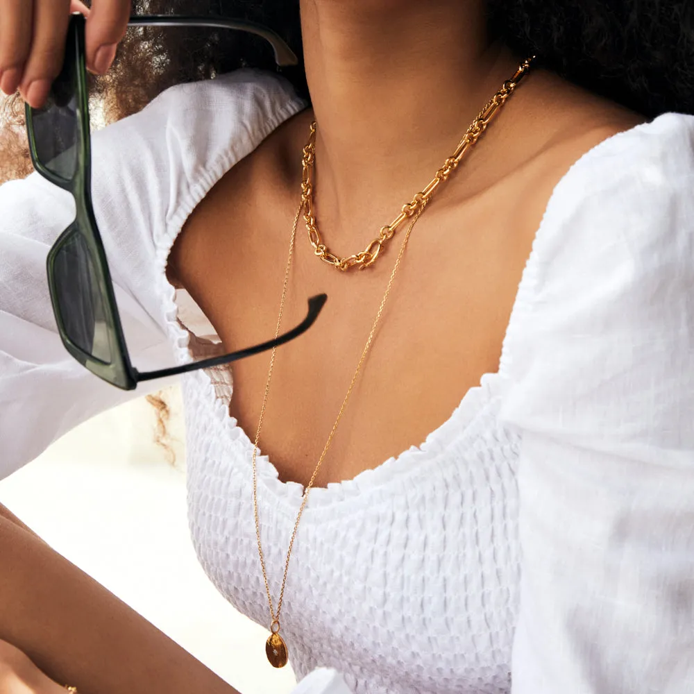 T Bar Chunky Chain Necklace