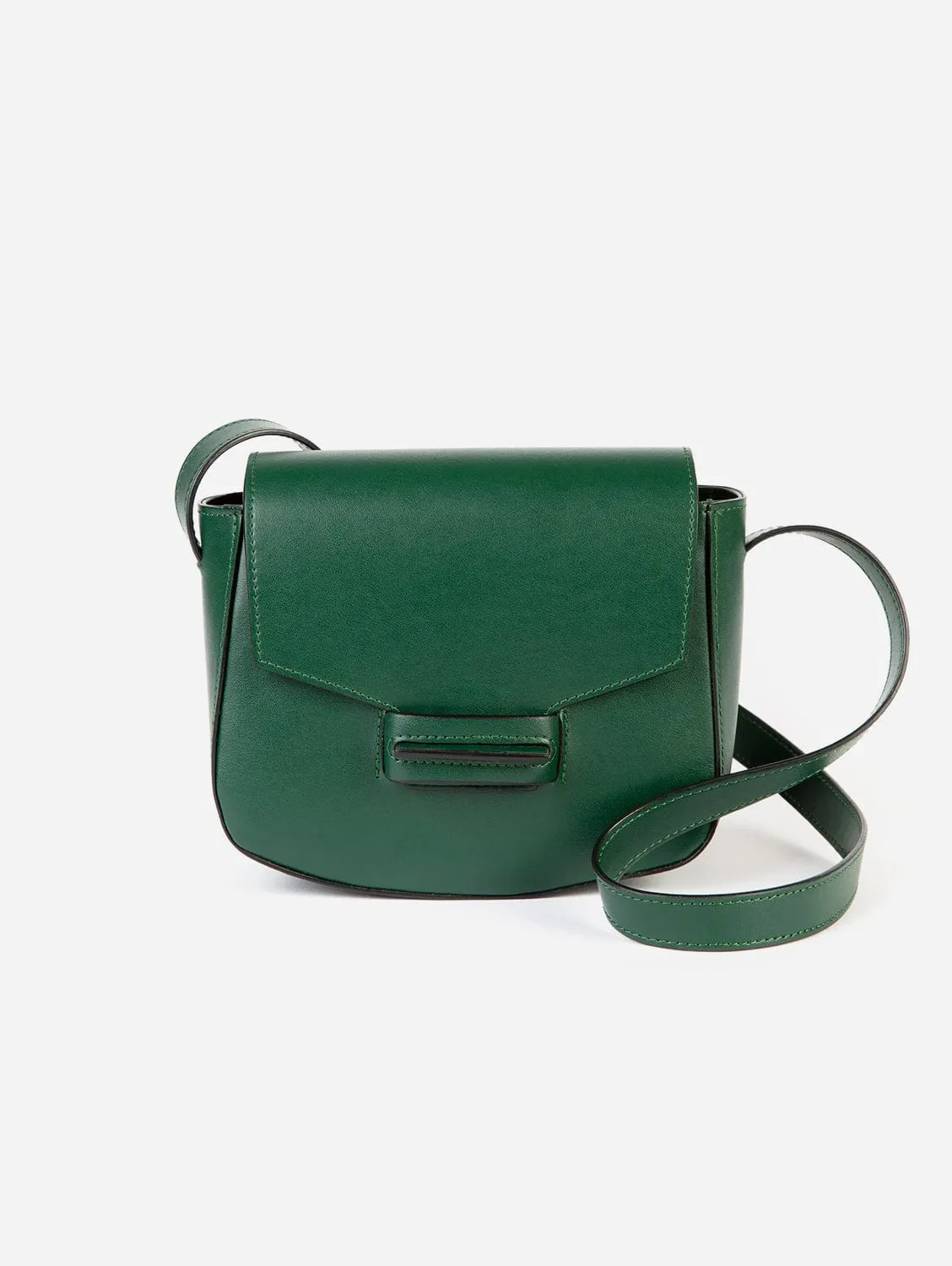 The Vida  Apple Leather Vegan Saddle Bag | Ivy