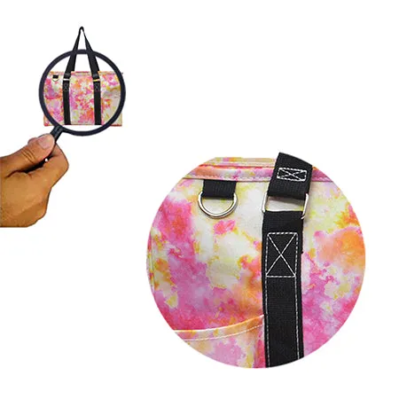 Tropical Tie Dye NGIL Zippered Caddy Organizer Tote Bag