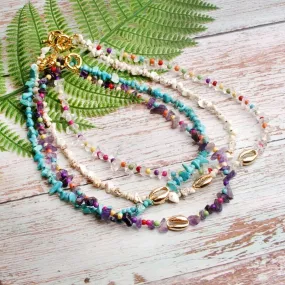 Unique Designs Handmade Trendy Puka Shell Beaded Necklace