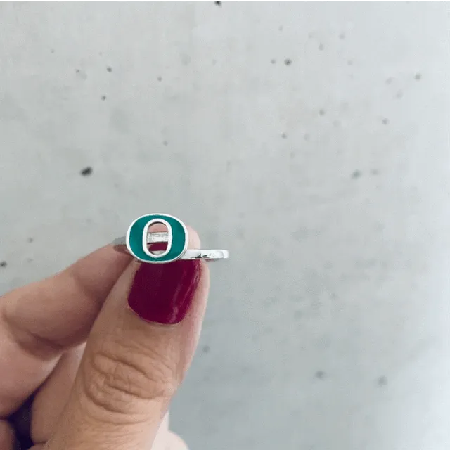 University of Oregon Bypass Ring - Enamel