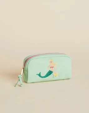 Vinyl Cosmetic Bag - Sea foam Mermaid Shell