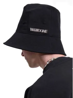 We11done Metal Logo Bucket Hat Black