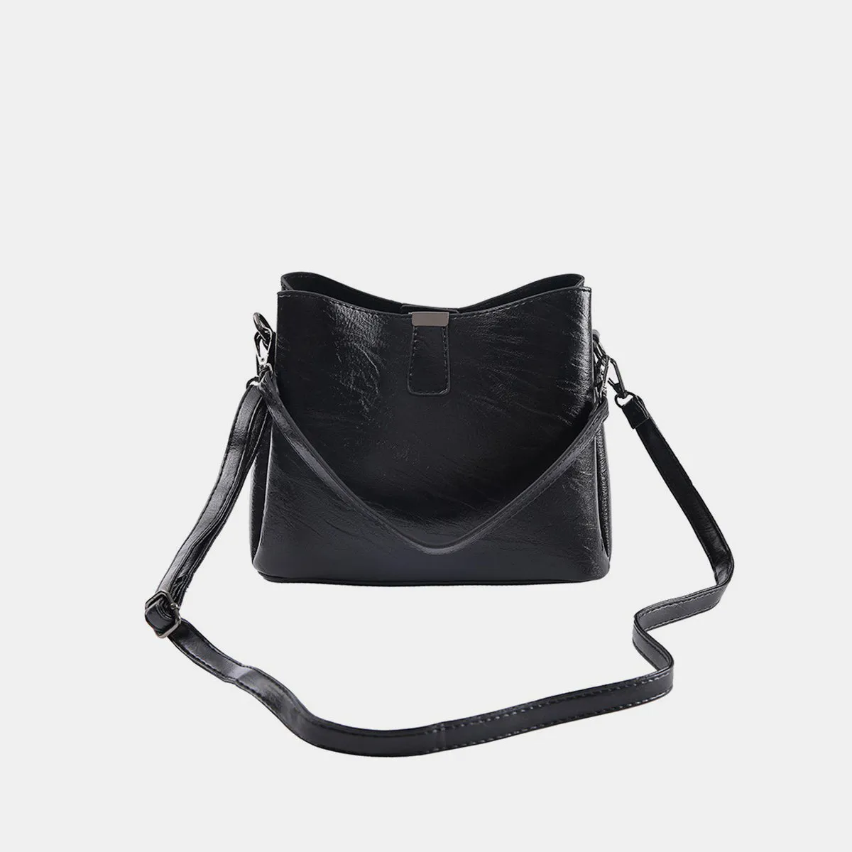 Zenana Vegan Leather Bucket Shoulder Bag