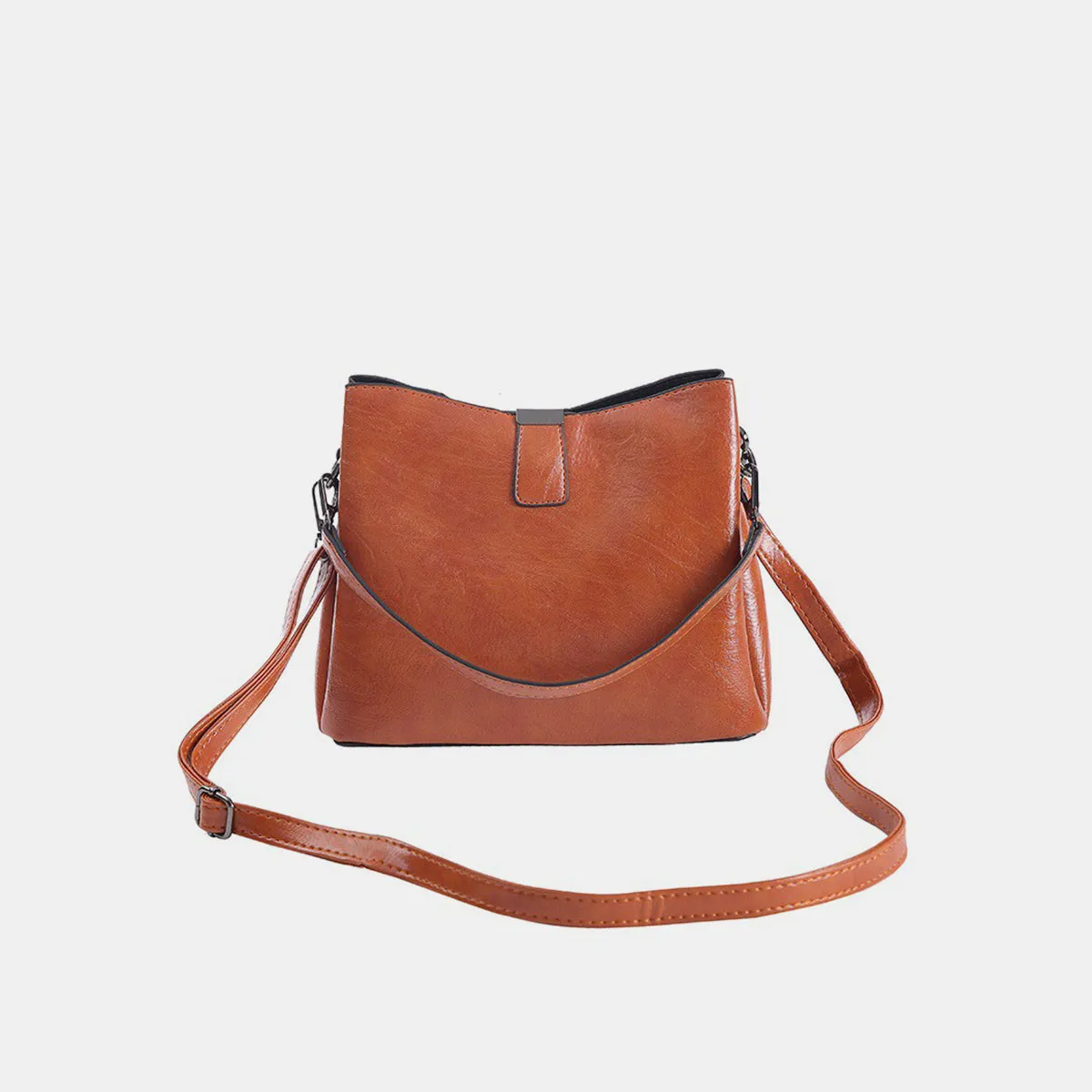 Zenana Vegan Leather Bucket Shoulder Bag